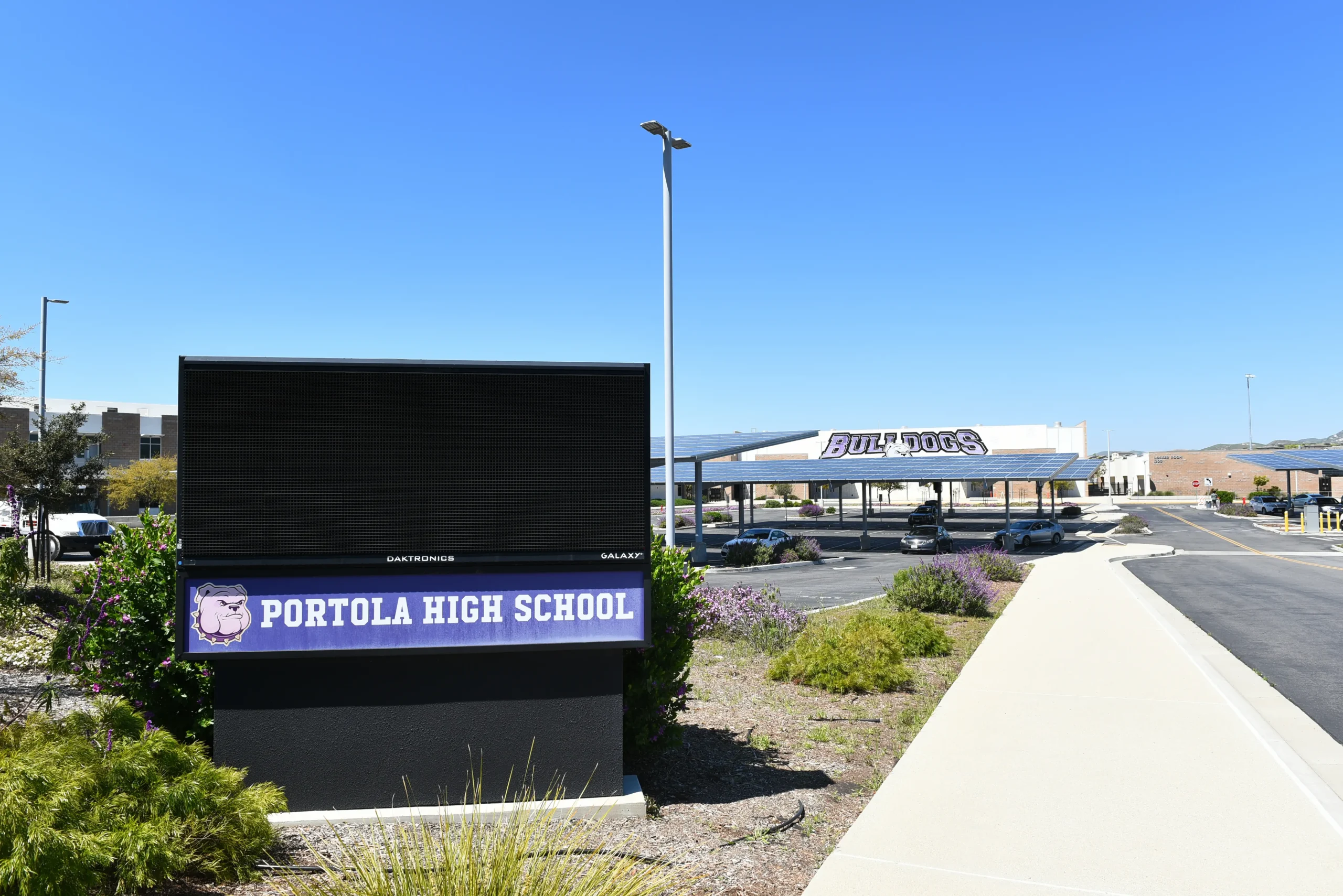 High School LED digital marquee sign