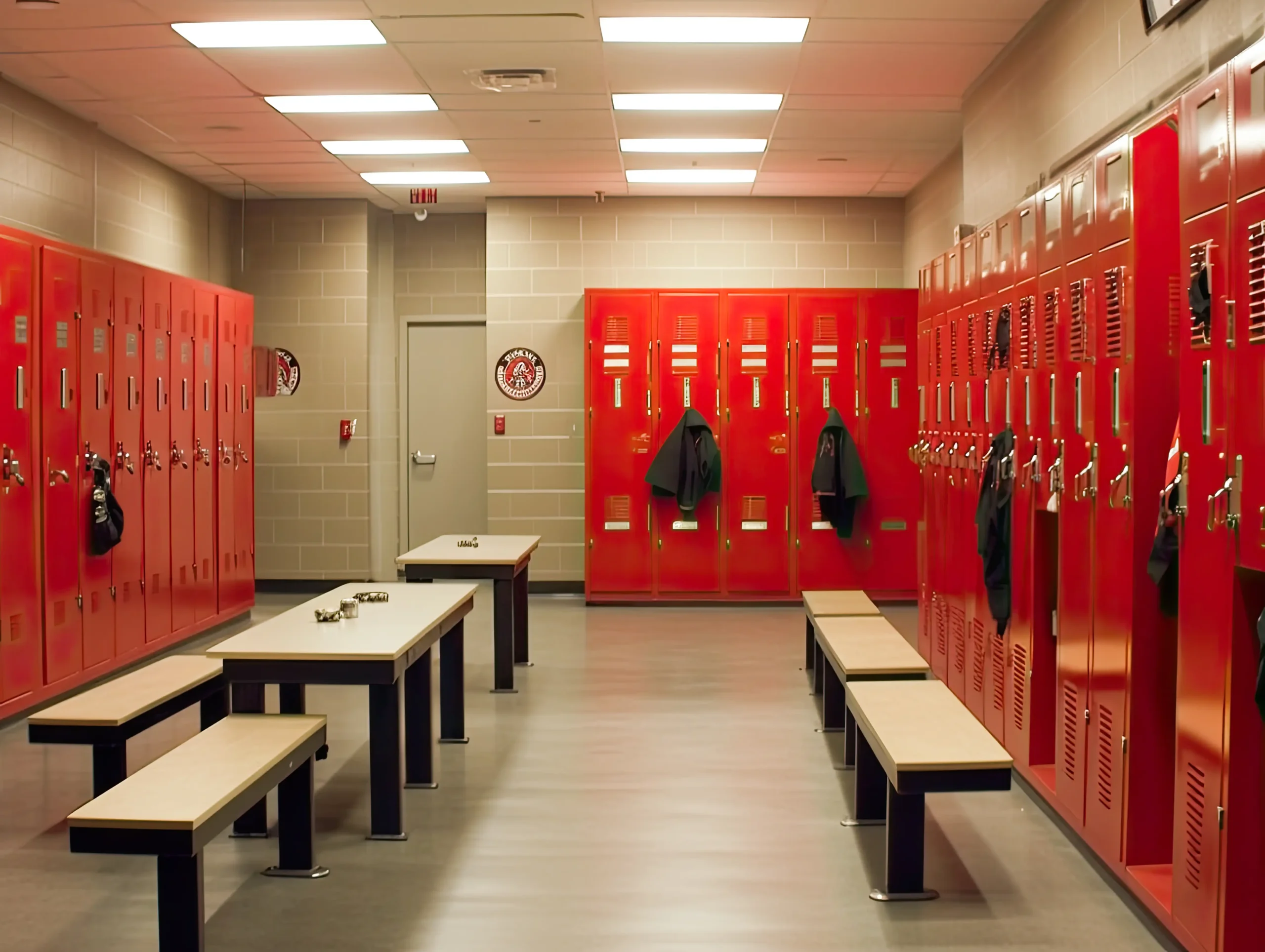 First responder fire locker room