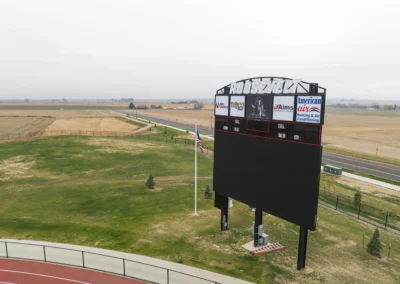 Football Scoreboard installed by BROC