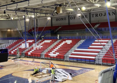 USA bleacher installation